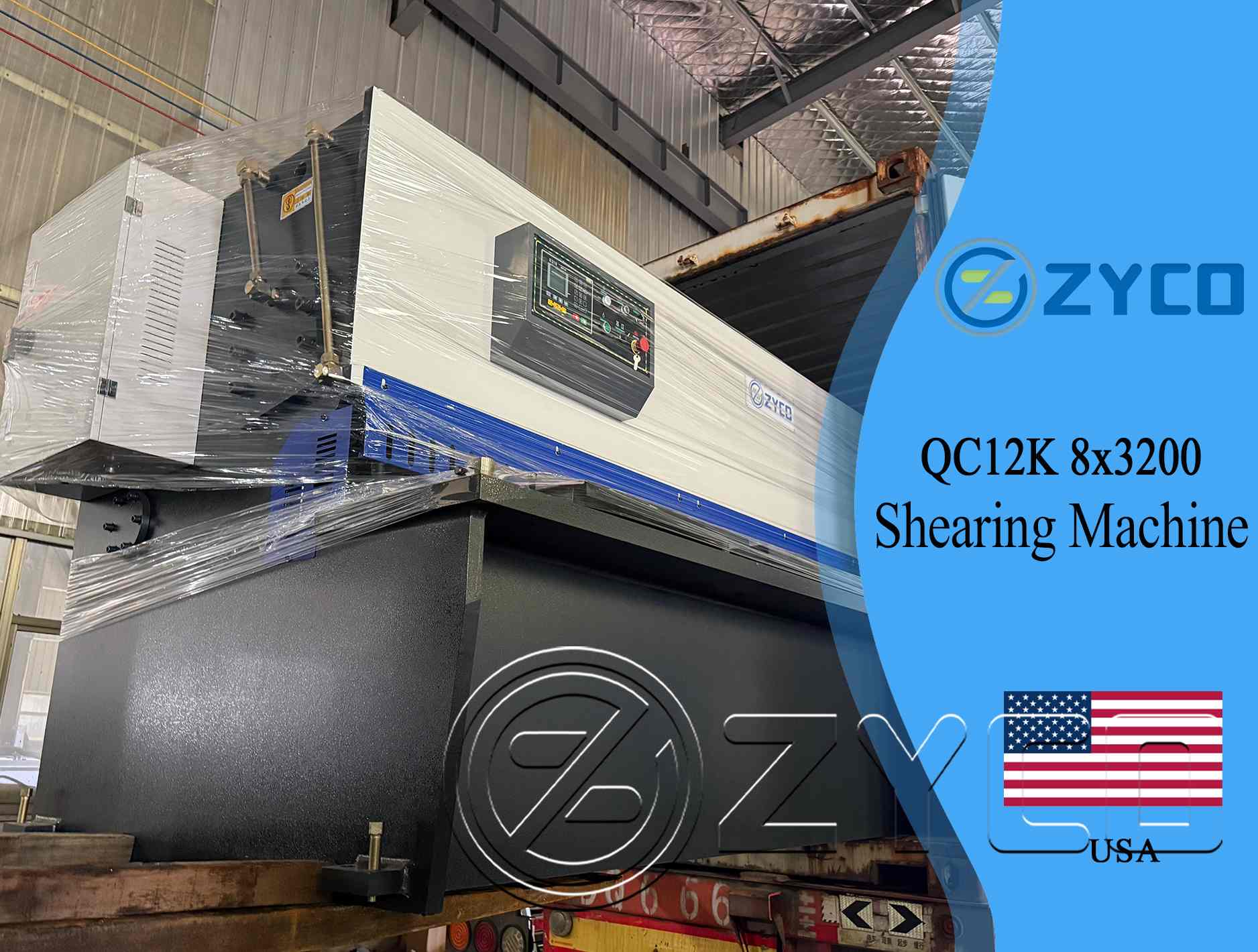 hydraulic sheet shearing machine