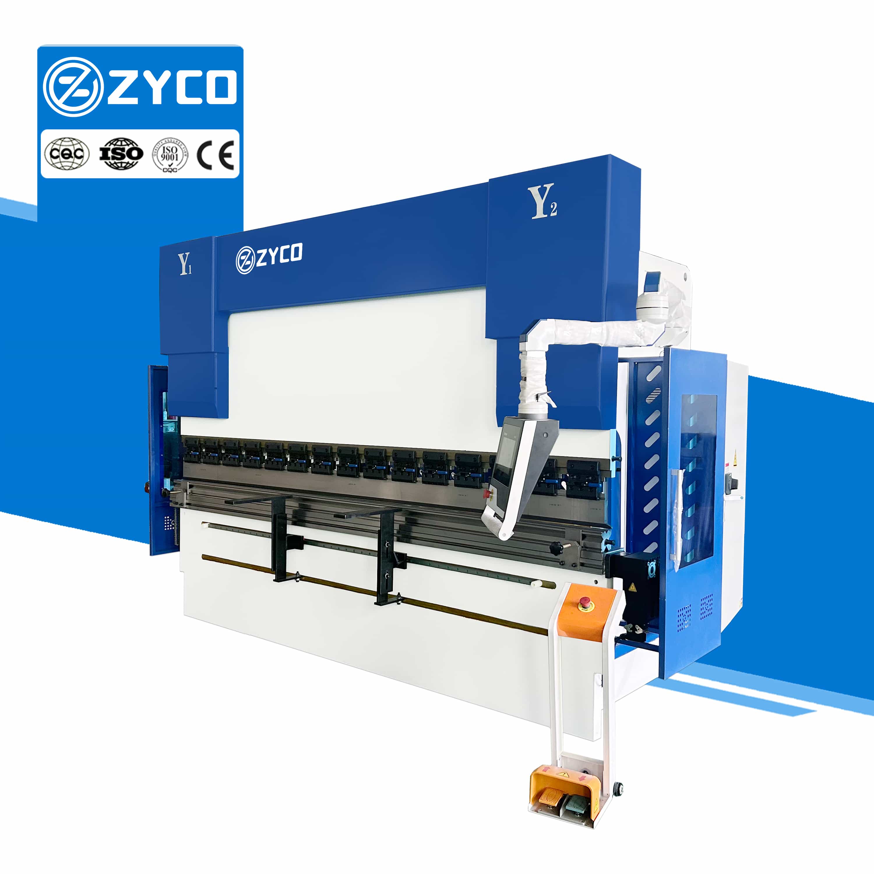 Gelişmiş Elektro-Hidrolik Senkronizasyonlu 200T 3200mm DA53T CNC Pres Freni