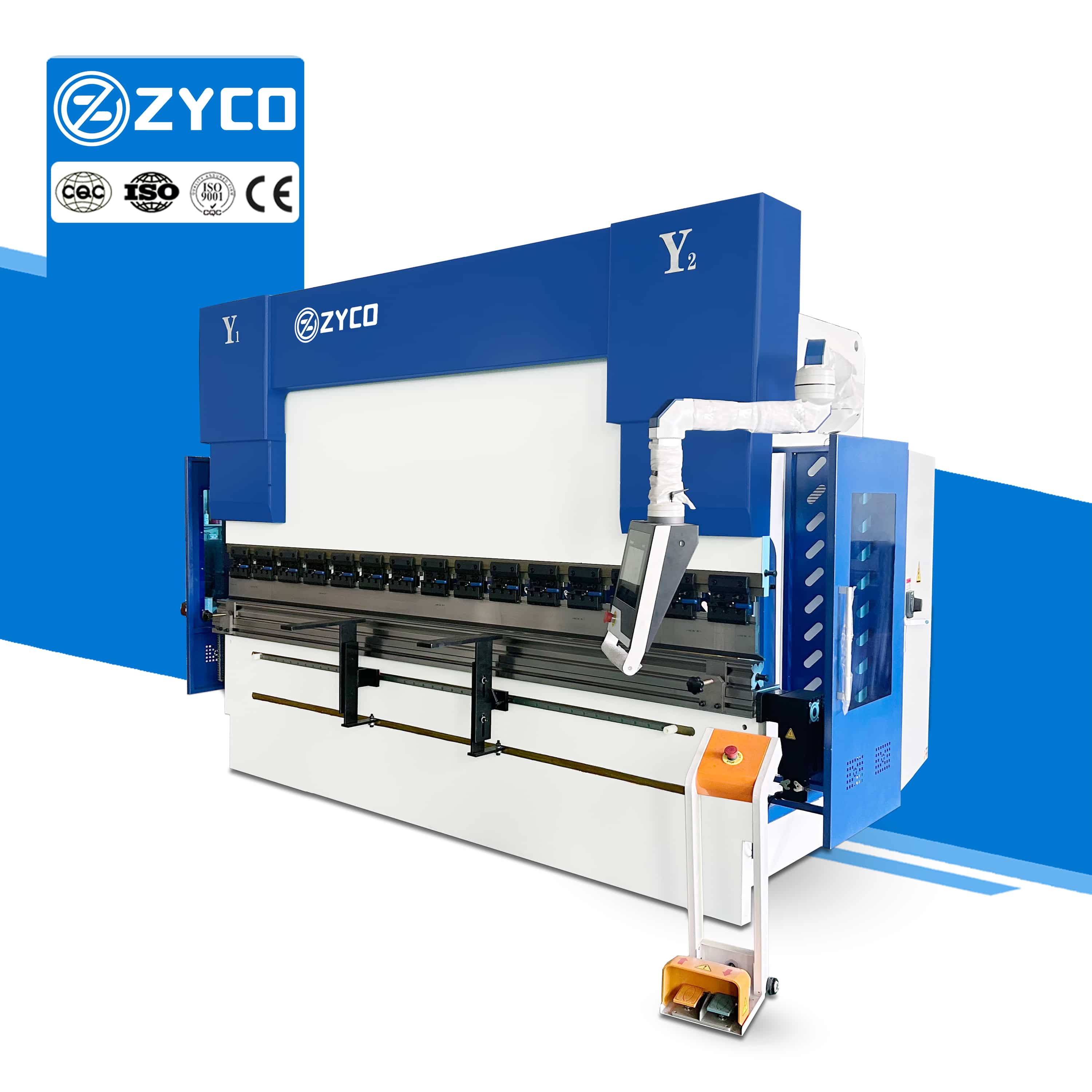 Gelişmiş Elektro-Hidrolik Senkronizasyonlu 200T 3200mm DA53T CNC Pres Freni